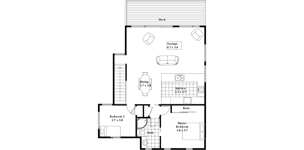 Onyx Contemporary floor plan