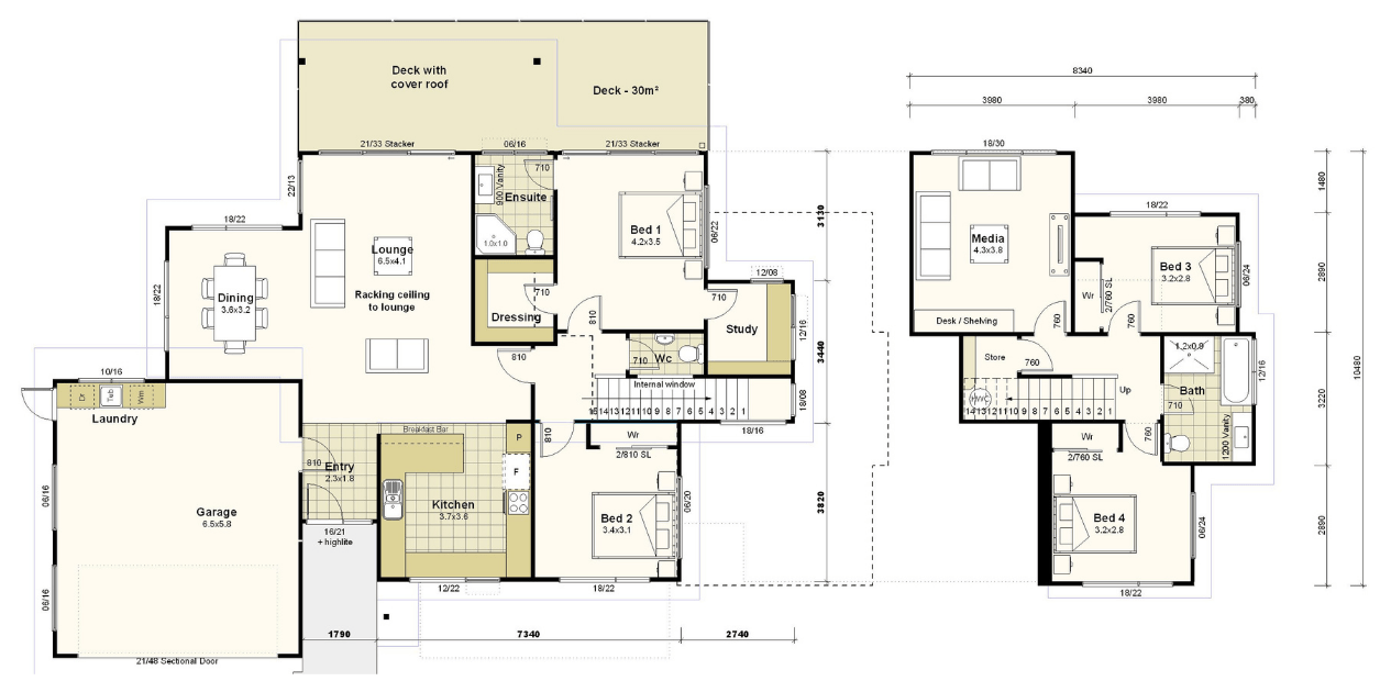 Trentham - Home & Income Design floor plan