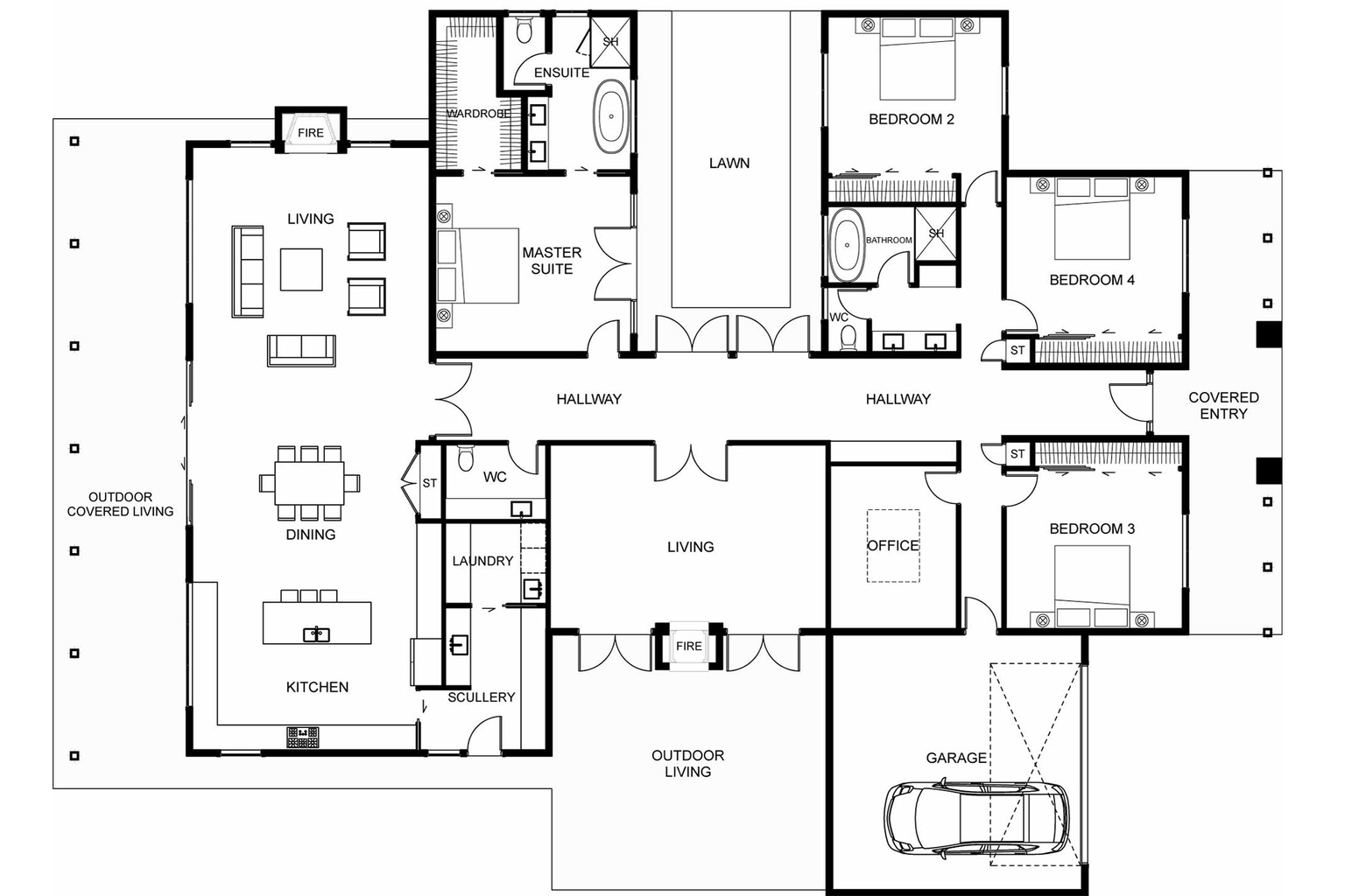 Birch floor plan