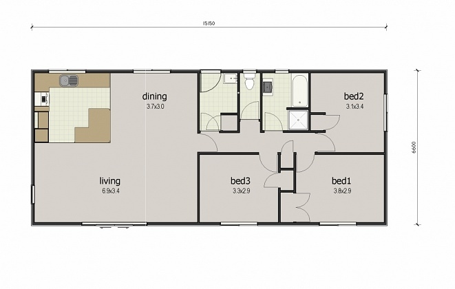 First Choice 100 floor plan