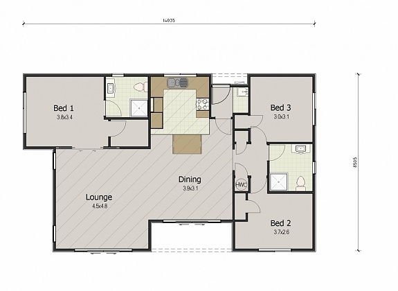 Kaiaua floor plan