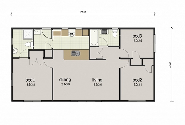 First Choice 85E floor plan