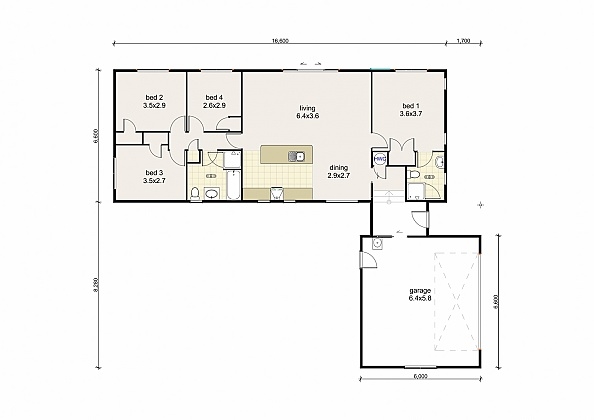 Mangawhai floor plan