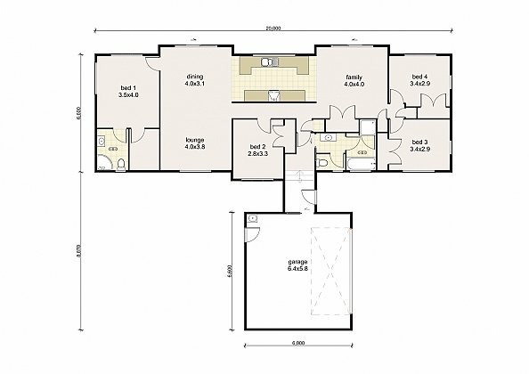 Beresford floor plan