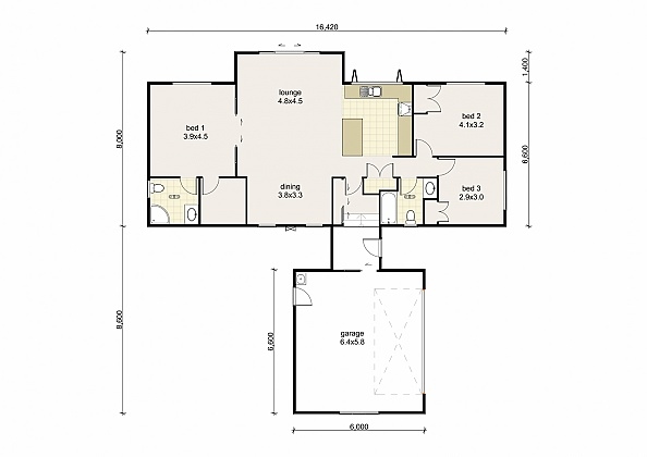 Tairua floor plan