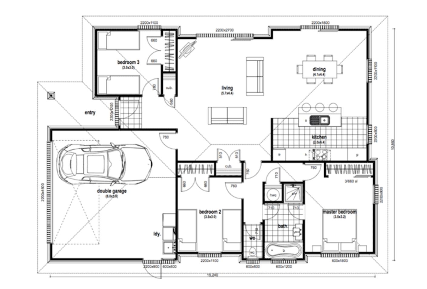 Cedar floor plan