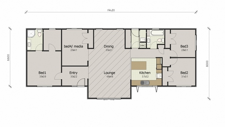 Kaiteri floor plan