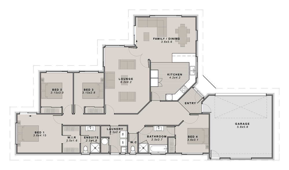 The Fernside floor plan