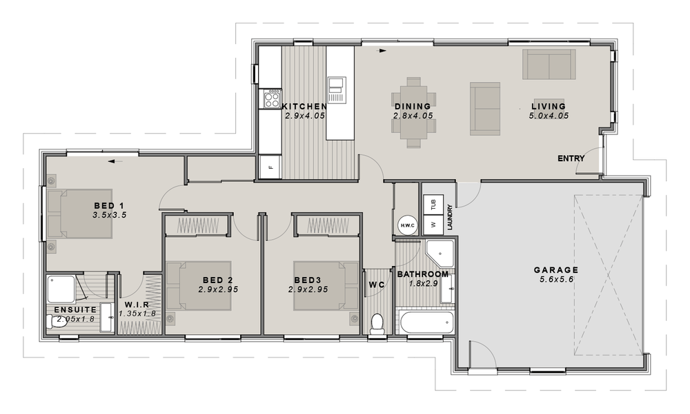 The Hagley floor plan