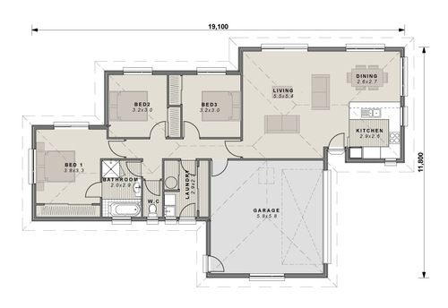 The Hatfield floor plan