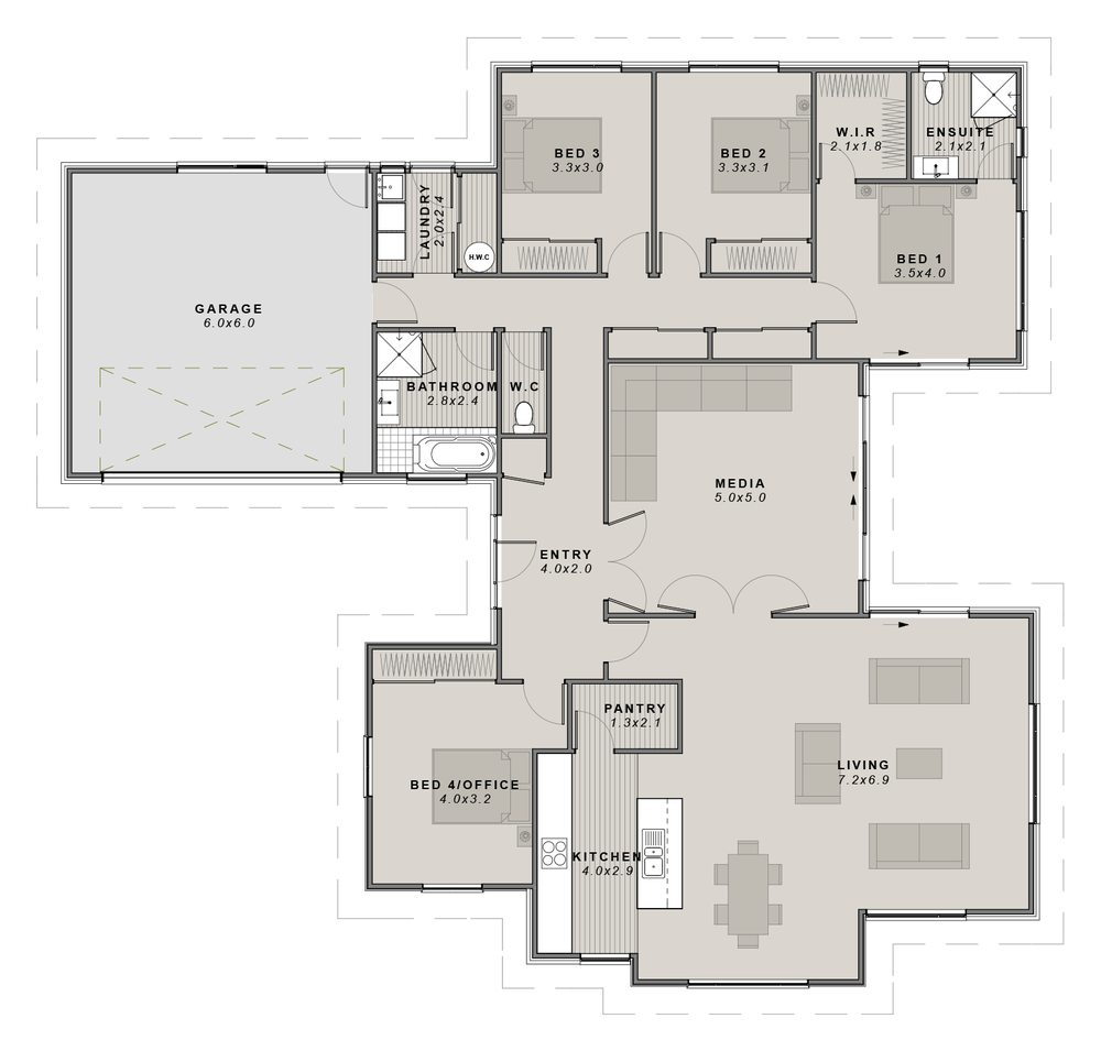The Norwood floor plan