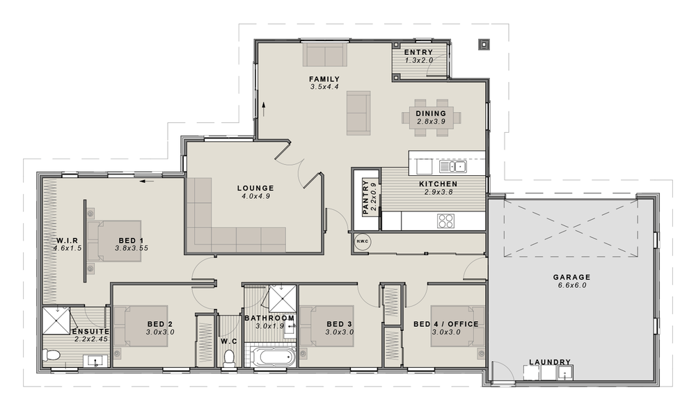 The Preston floor plan