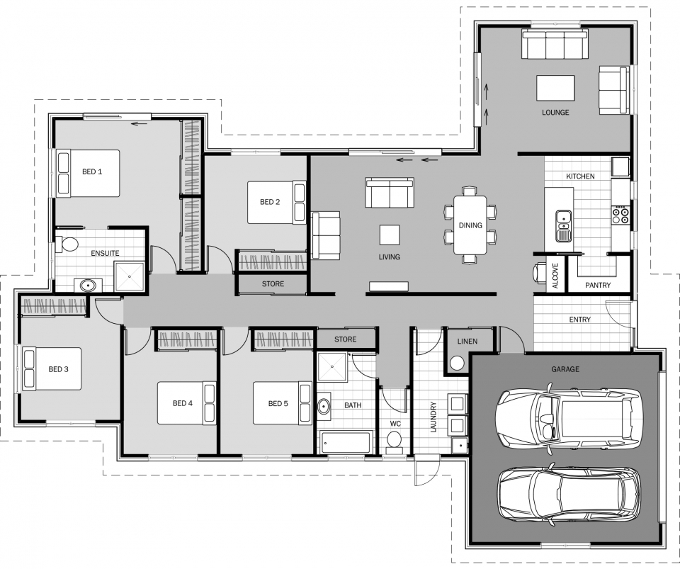 Waihau floor plan
