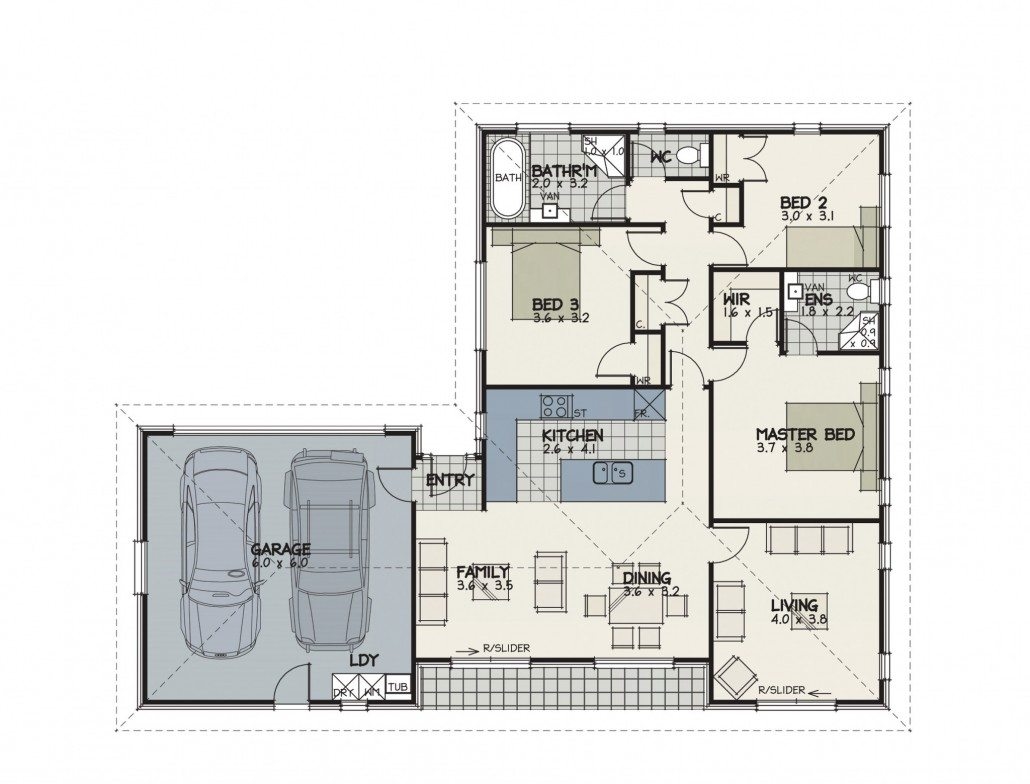 Waterford 166 floor plan