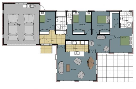 Sapphire Contemporary floor plan
