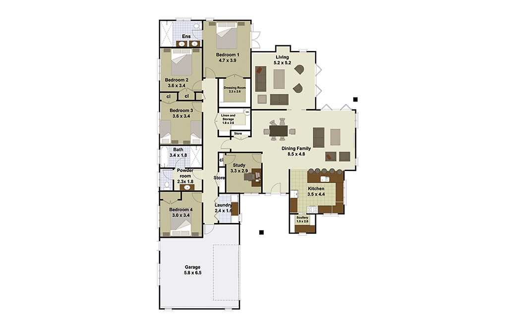 Motueka floor plan