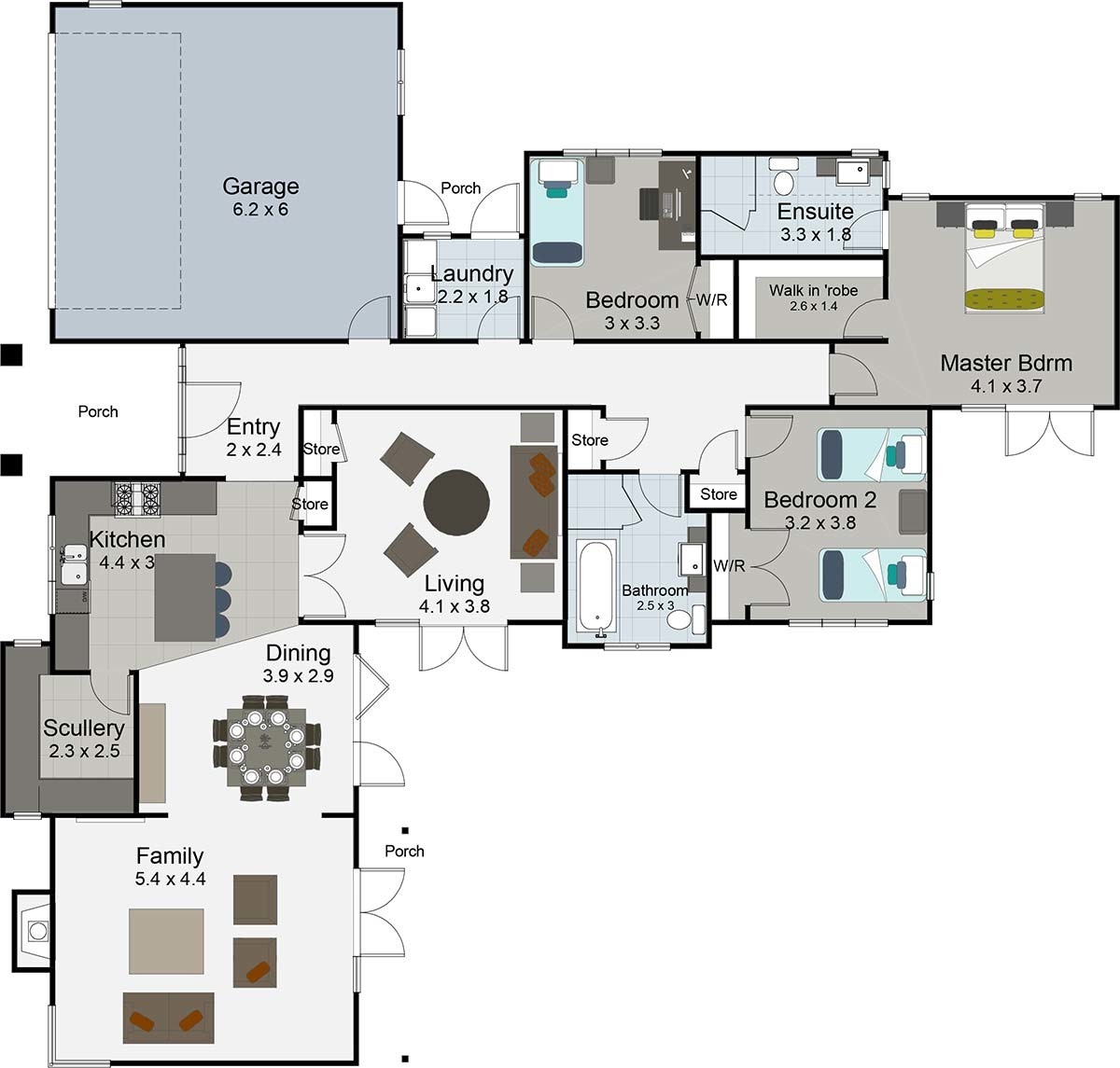 Rakaia floor plan