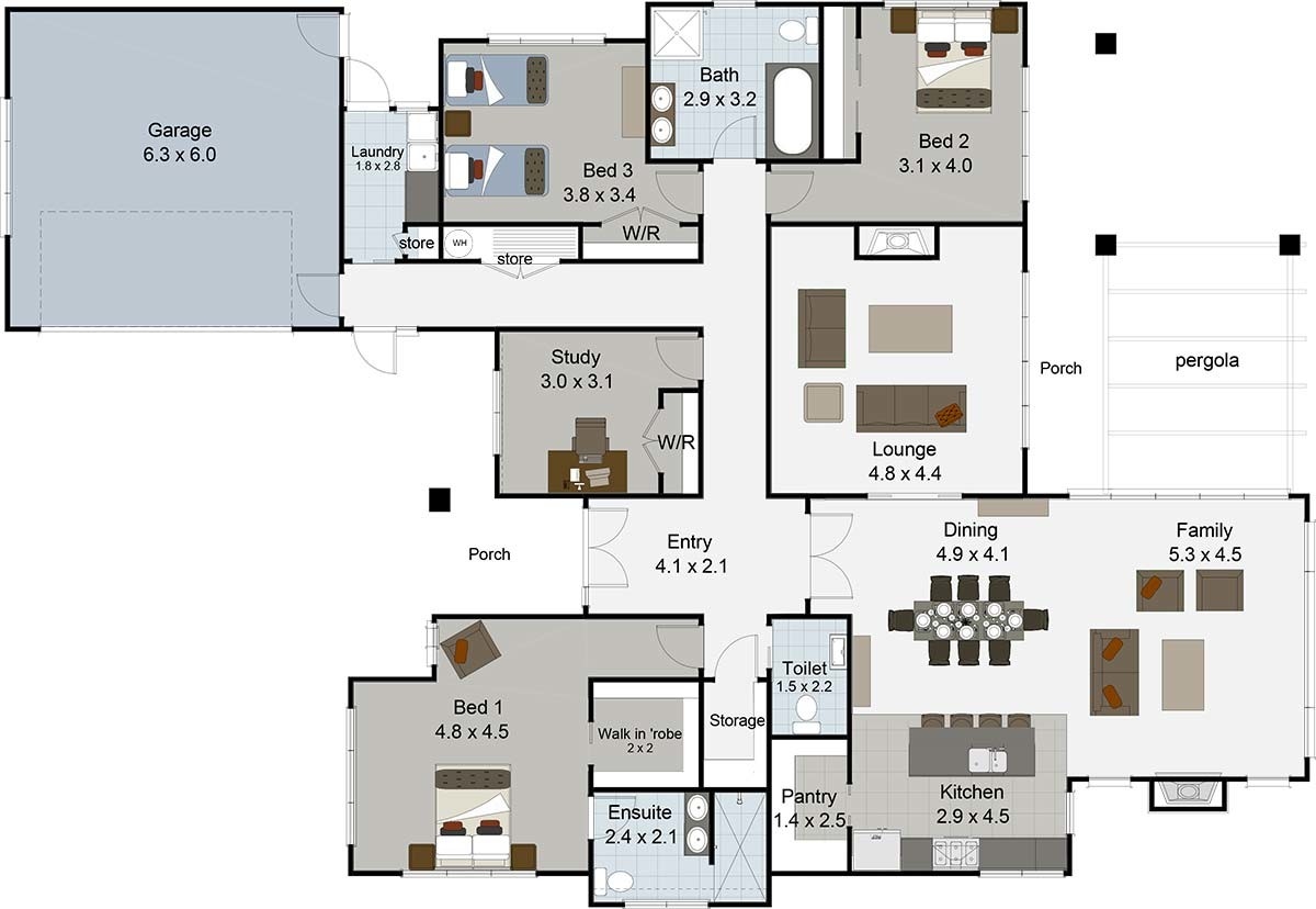 Lakeside floor plan