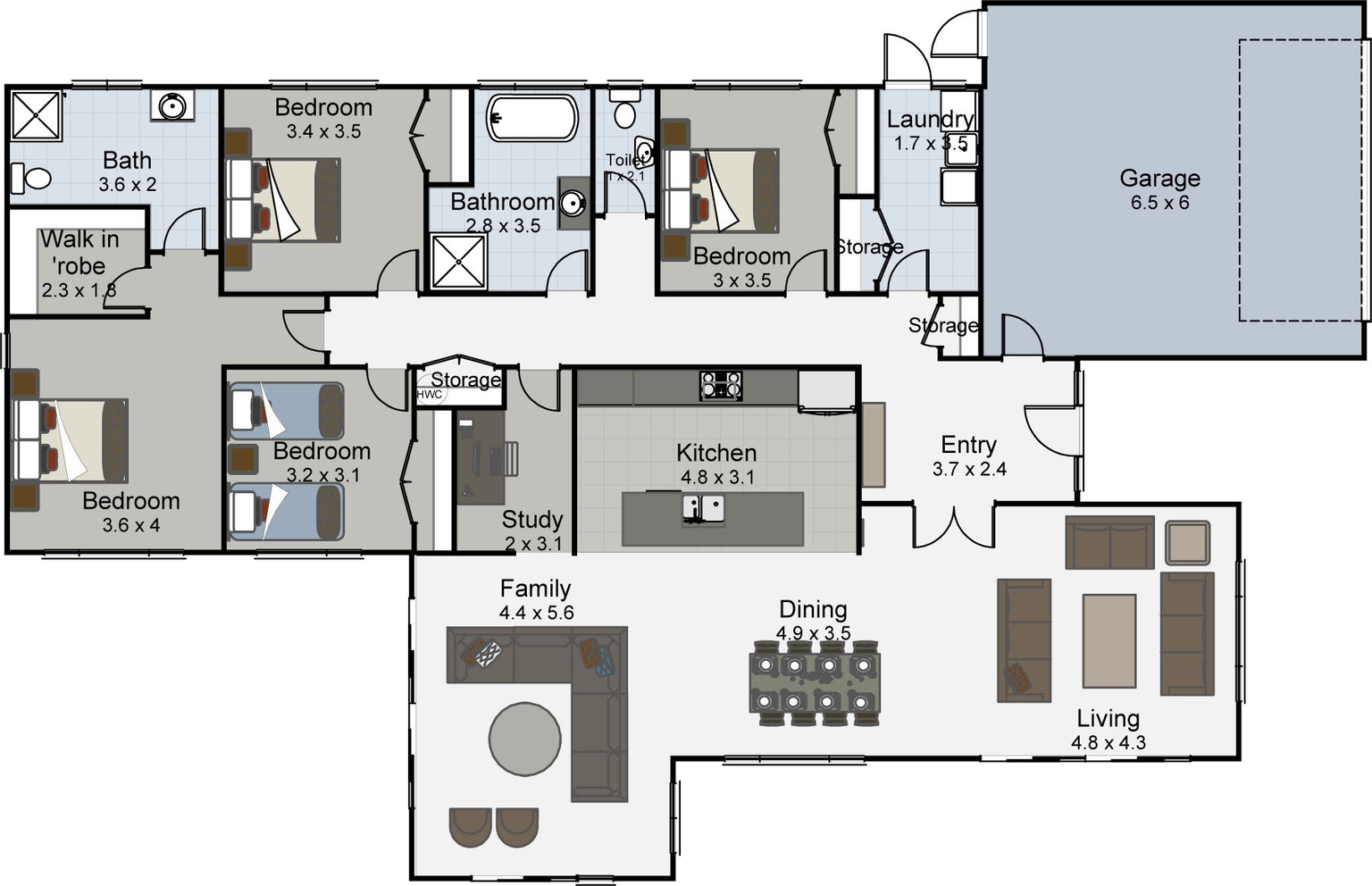 Recital floor plan