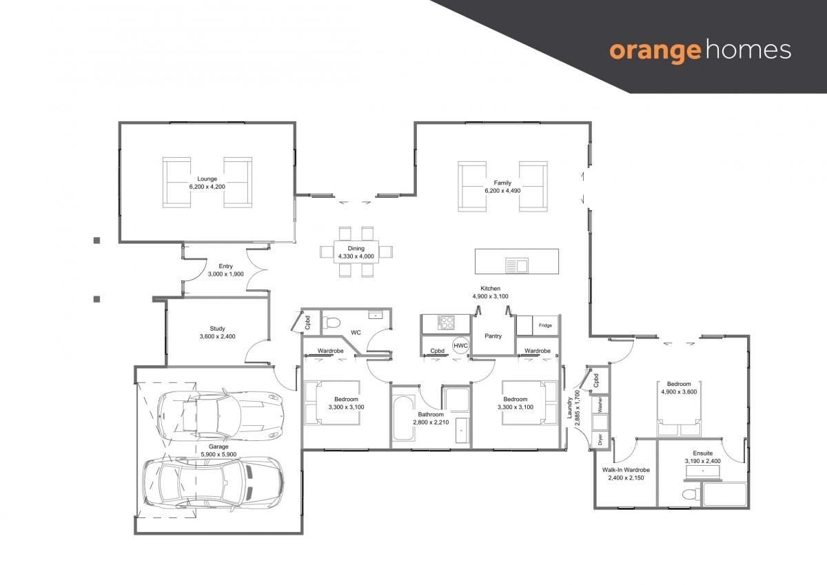 Mustang floor plan