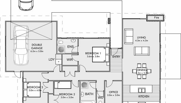 163M2 floor plan