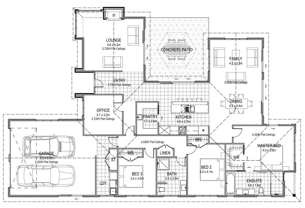 231M2 floor plan