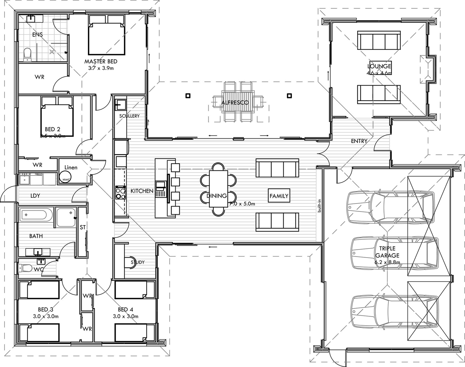 247M2 floor plan