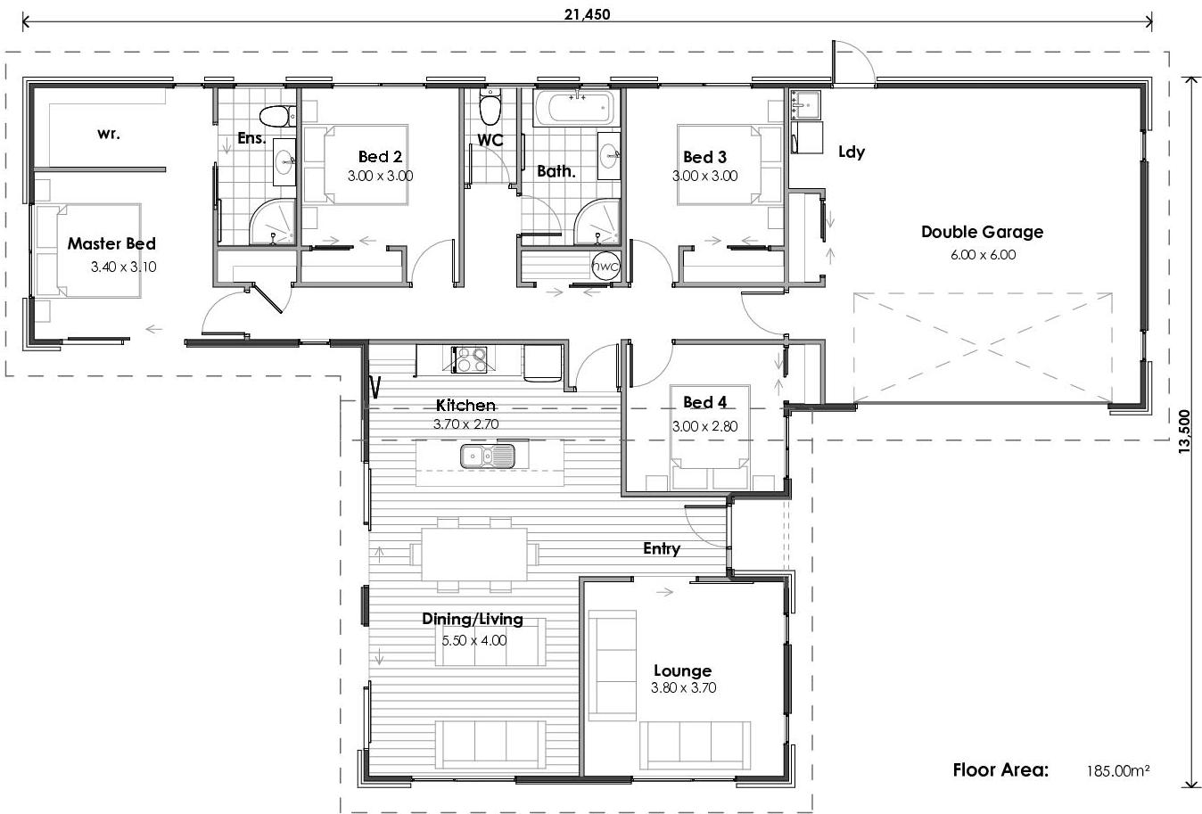 Hauraki floor plan