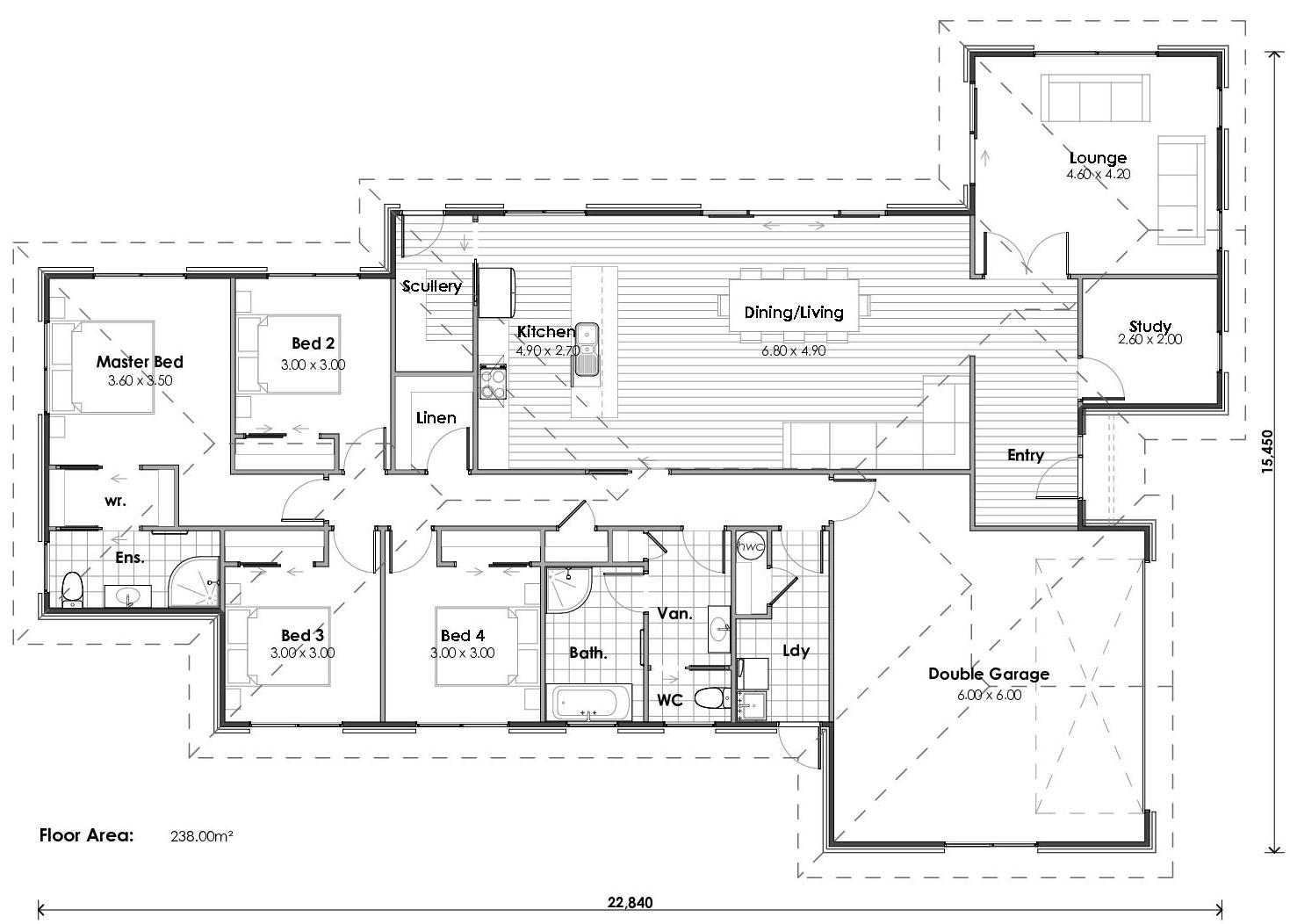 Woodville floor plan