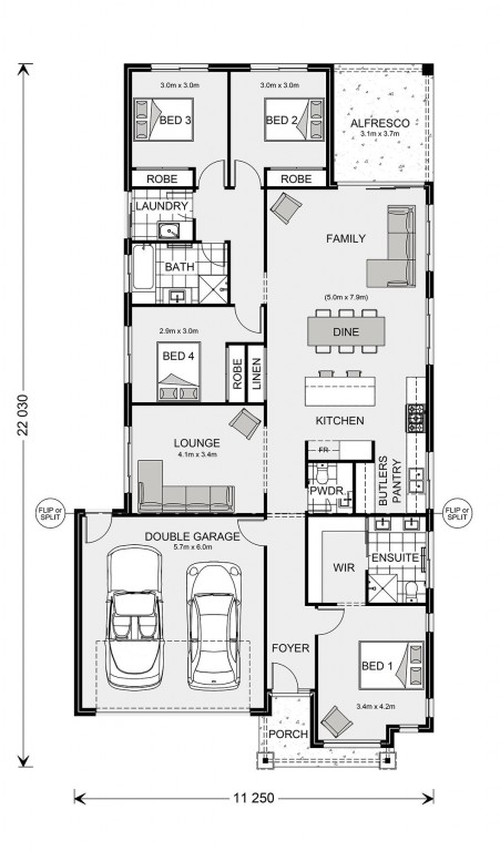 Plenty of space floor plan