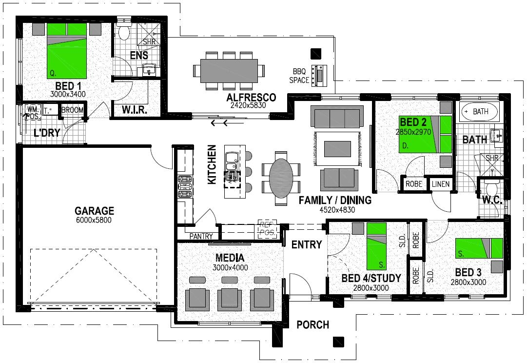 Awhitu getaway with stunning rural views floor plan