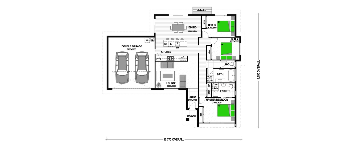 Combines style and functionality floor plan