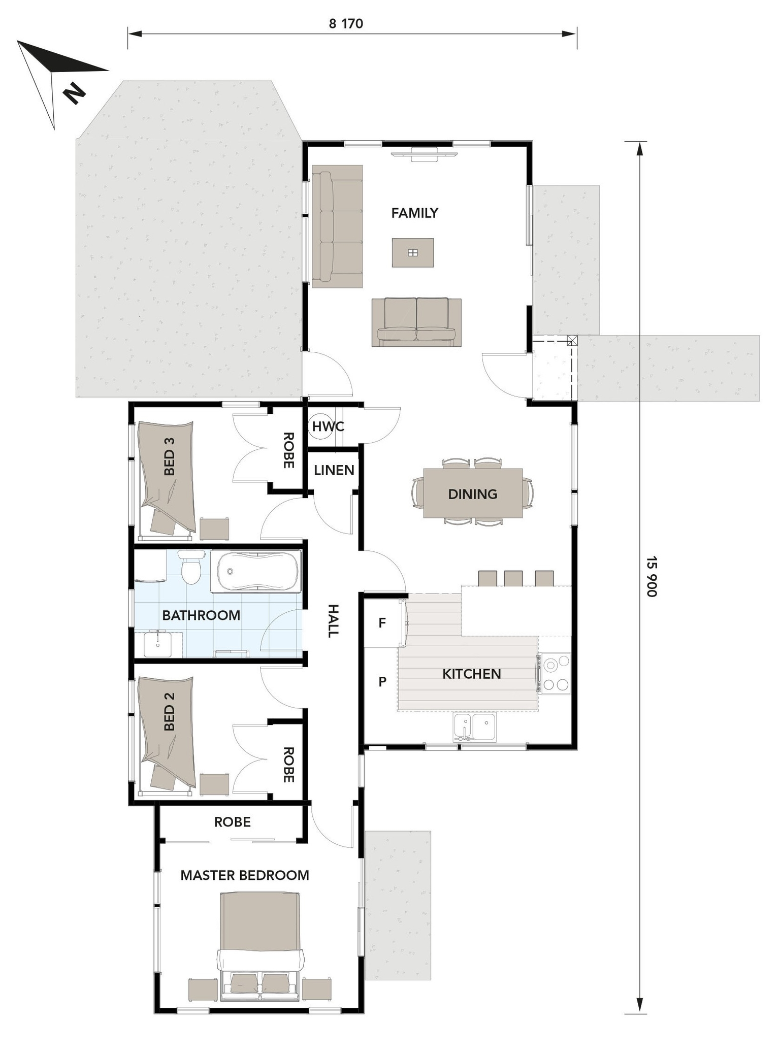 Kowhai 91 floor plan