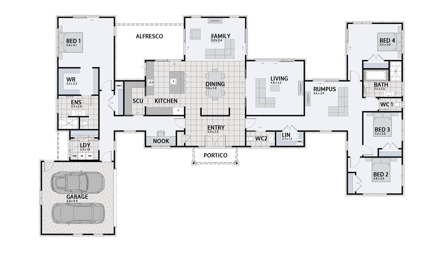 PUKEKURA SHOW HOME floor plan