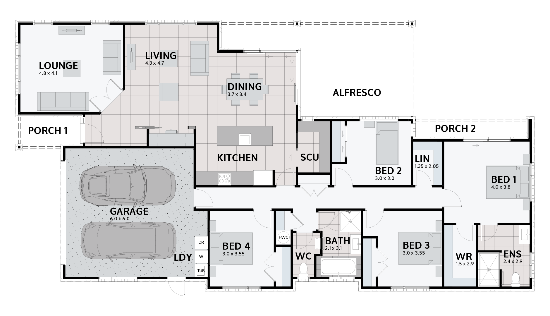 WHITIANGA SHOW HOME floor plan