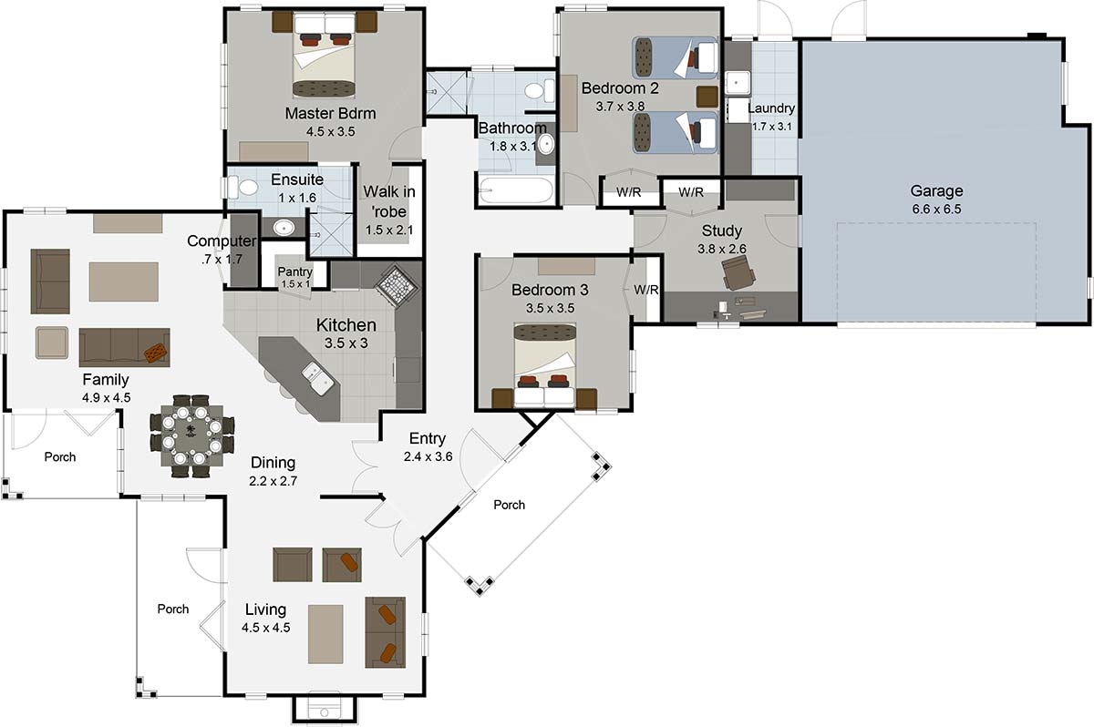 If country living is what you seek, look no further! floor plan