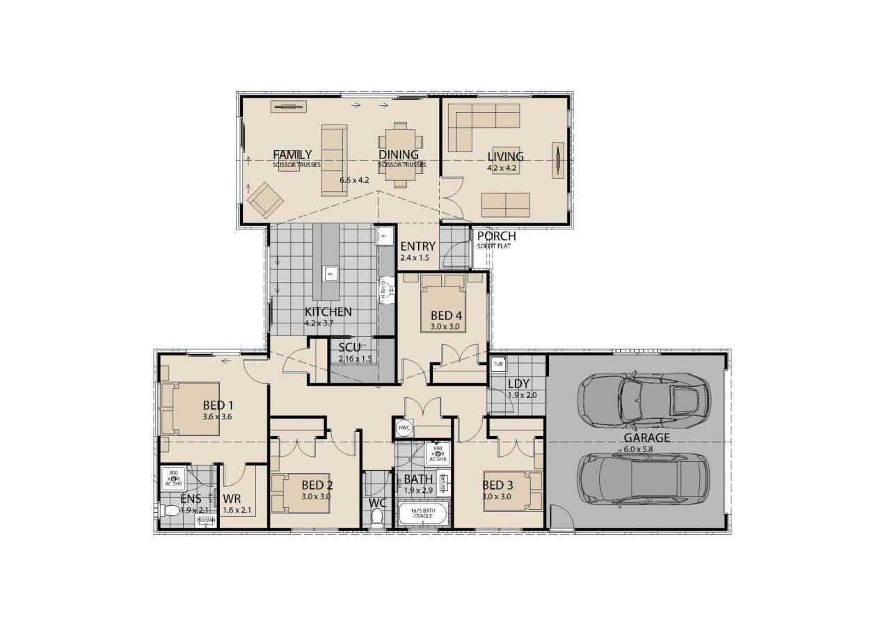ESCAPE TO THE BEACH floor plan