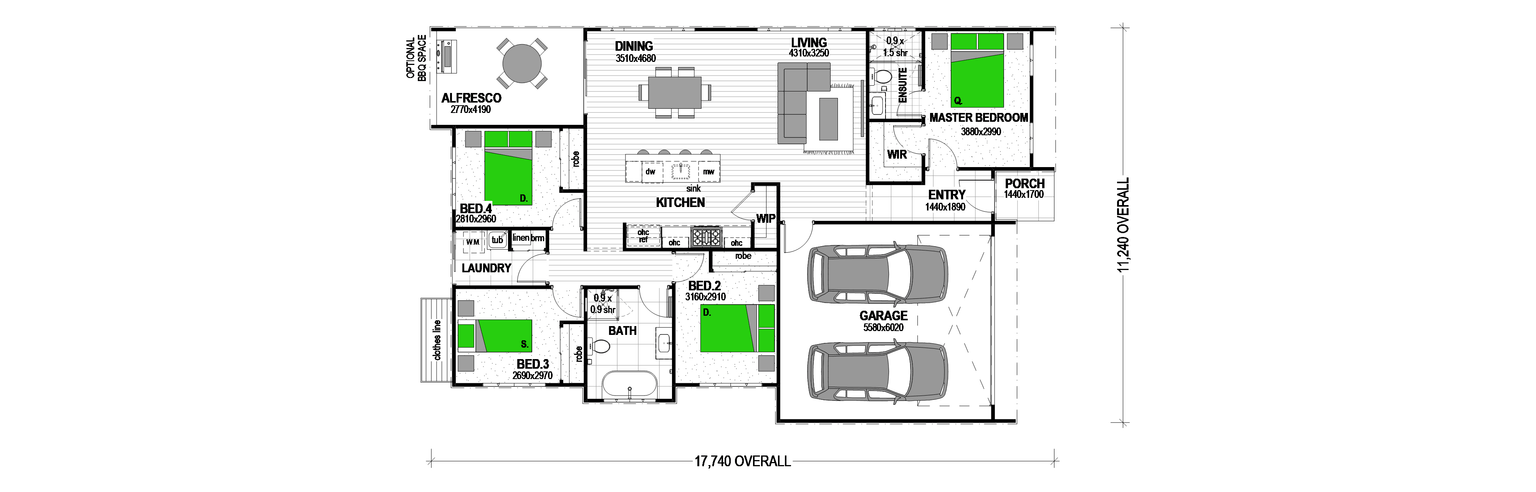 Stunning new home by the beach! floor plan
