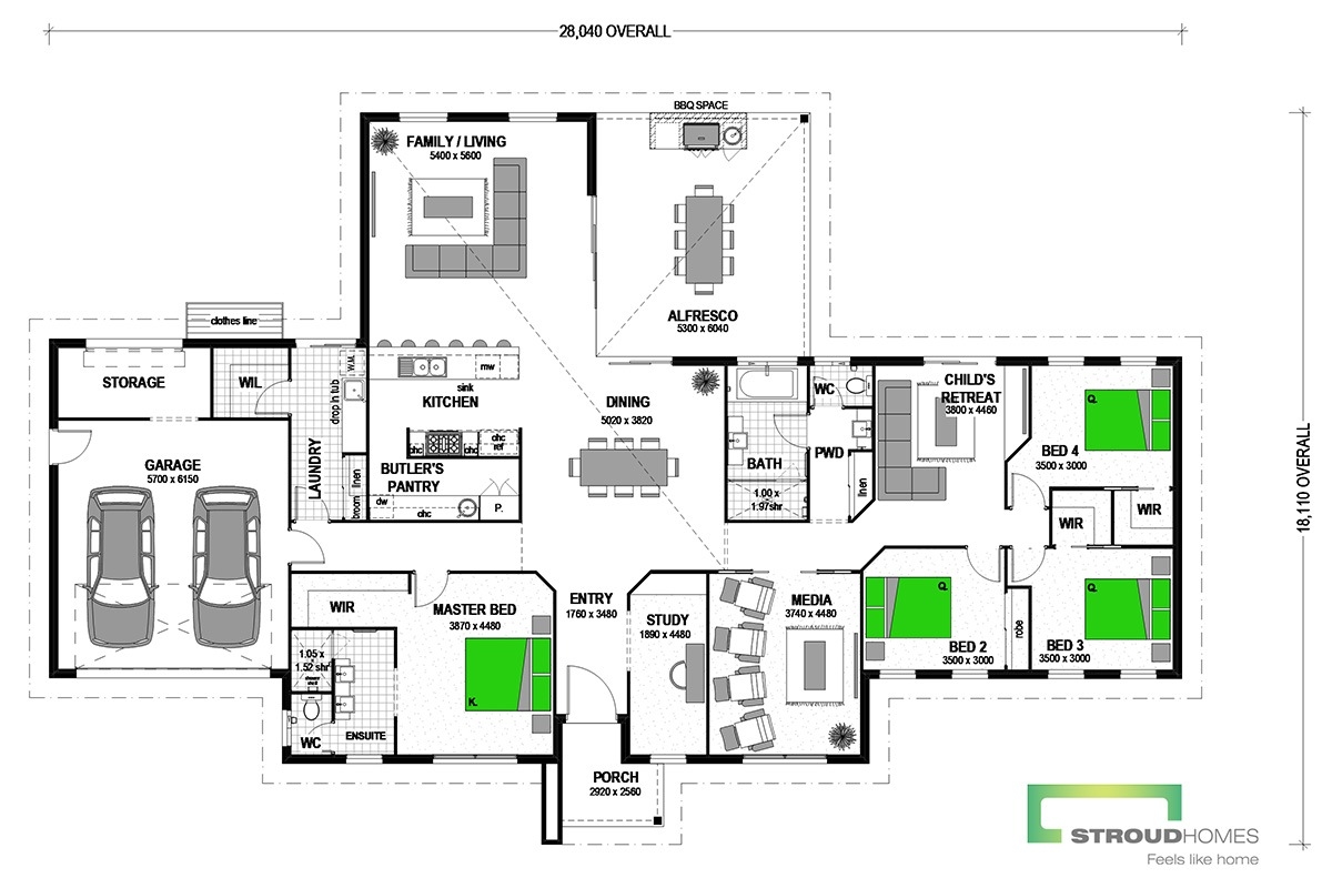 Absolute Lifestyle Living Manapouri 330 floor plan