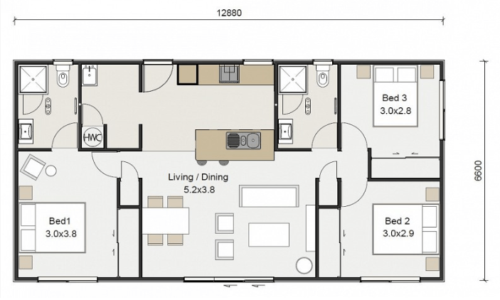 1 Te Reiti Tamara Grove, Turangi, Waikato floor plan