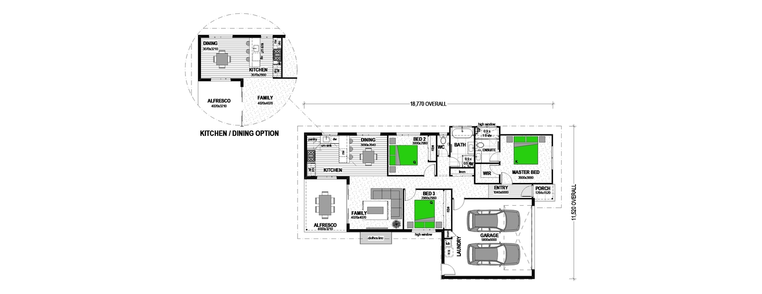 Large open plan Living Pokeno floor plan